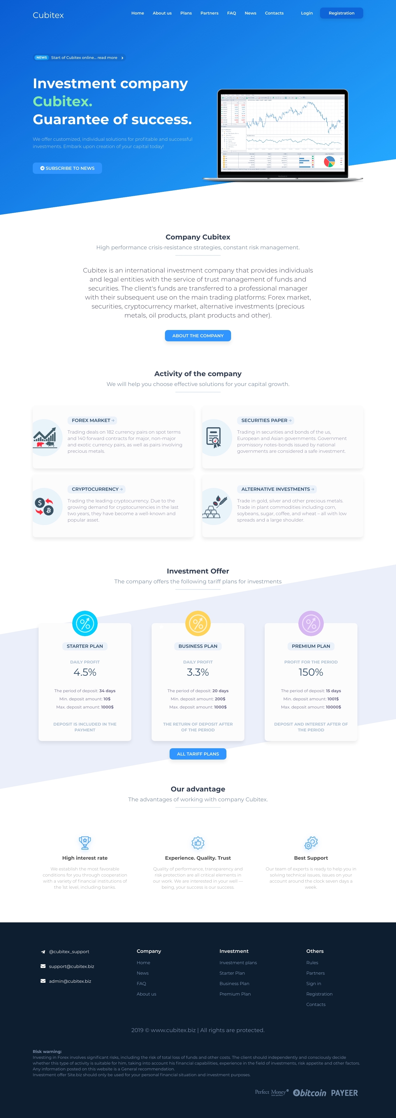 Investment HYIP Cubitex