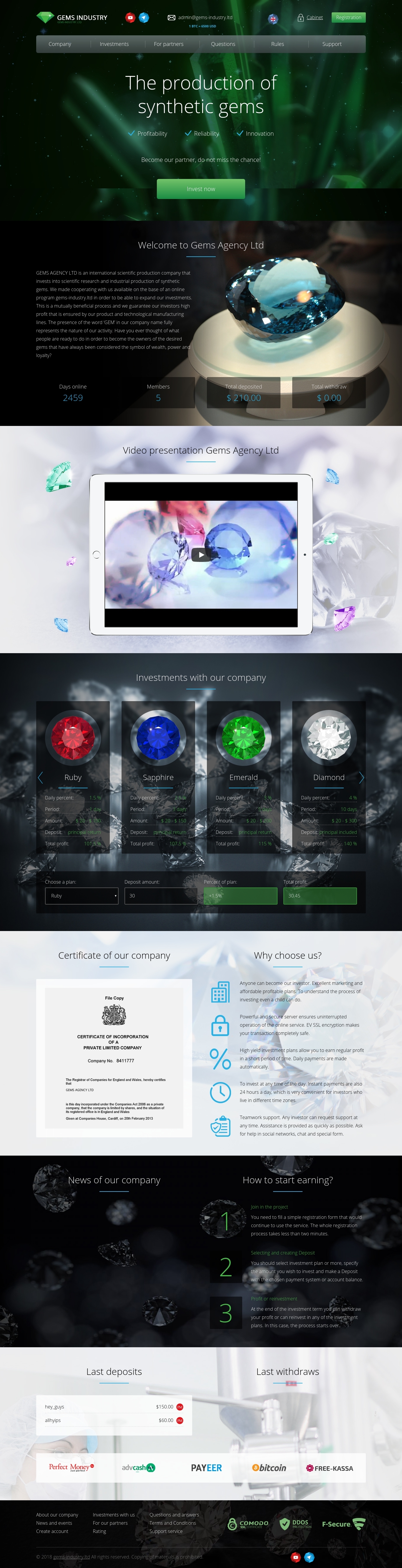 HYIP Gems Industry Ltd
