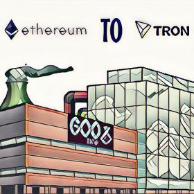 The EtherGoo app moved from Ethereum to the Tron blockchain