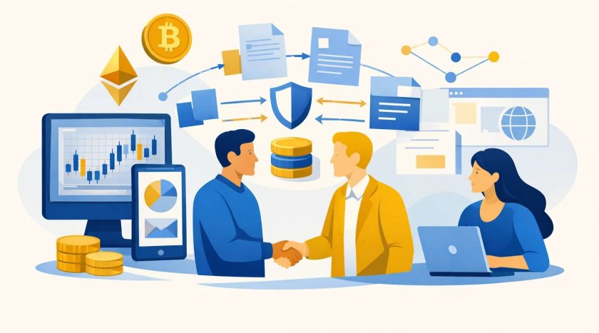Compartición de datos en exchanges cripto